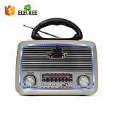 RD-061UBTNew Arrival Classic Vintage design USB/SD Rechargeable Portable Retro AM/FM/SW Radio