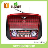 P-008URetro cheap portable radio USB AM/FM/SW radio MP3 radio receiver