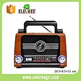 Multi band radio receivers battery portable radios am fm digital radio vintage look P-027U