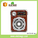 M-U91Kemai wooden radio portatil multi-band x-bass am radio am fm usb with led light