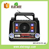 2017 Brazil reciver radio radio fm speaker with led disco lightP-028U