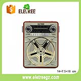 M-U78Kemai wooden radio portatil x-bass am radio am fm usb with led light