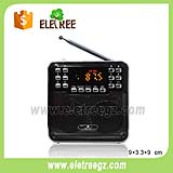 EL-714FMEletree islamic radio loud portable fm radio x-bass with usb sd mp3 player for Learning kids