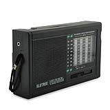 Black Color Loud FM/AM/SW1-8 Multiband Radio Receiver With Clear Sound Speaker, Tone Control Switch K-6610
