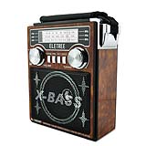 HOT SELL Portable retro Radio AM/FM/SW AC usb radio with color light XB-1053URT