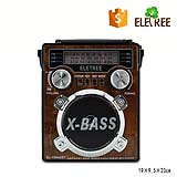 HOT SELL Portable retro Radio AM/FM/SW AC usb radio with color light XB-1054URT 