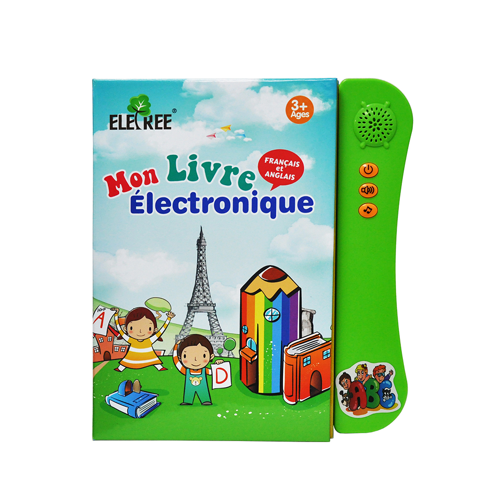 ELB-11Toys for kids 2018 France kids english talking pen book books with animal sounds button with sound for kids in english