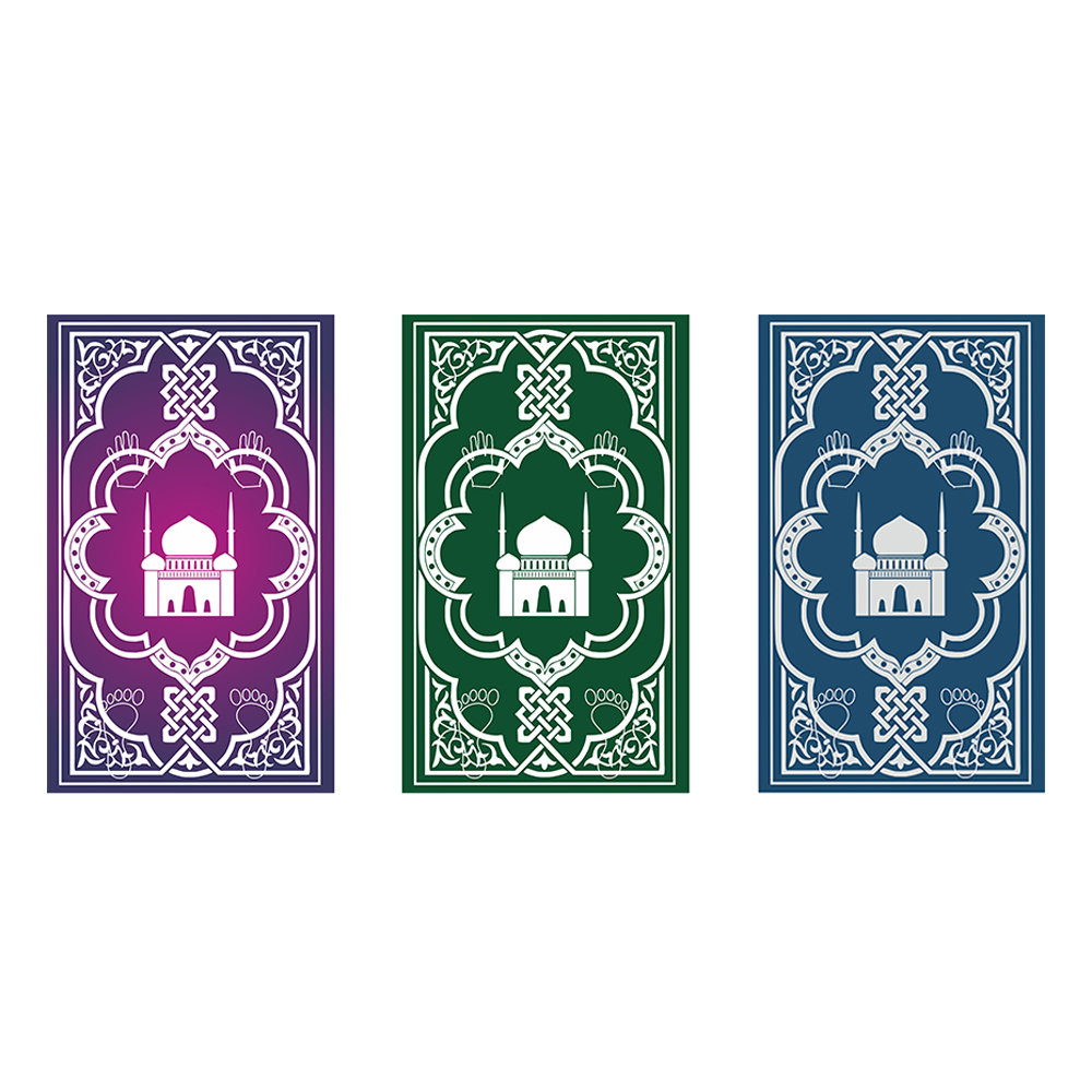 ELP-01-ELETREE beautiful design stock muslim interactive mini e sejadah mosque educational prayer mat carpet for kids