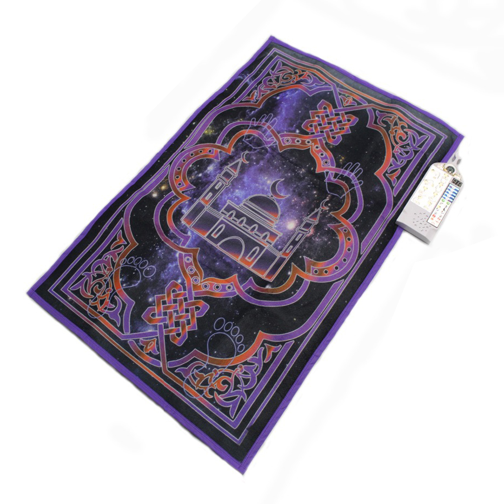 ELETREE beautiful design stock muslim interactive mini e sejadah mosque educational prayer mat carpet for kids