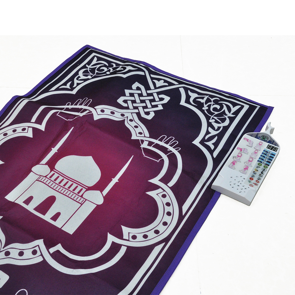 ELETREE beautiful design stock muslim interactive mini e sejadah mosque educational prayer mat carpet for kids