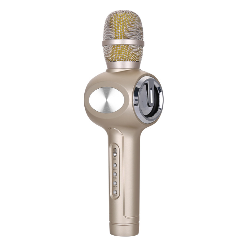 Eletree handheld DC-5V FM radio wireless speaker mic antiphonal singing karaoke microphone for smart phone E108