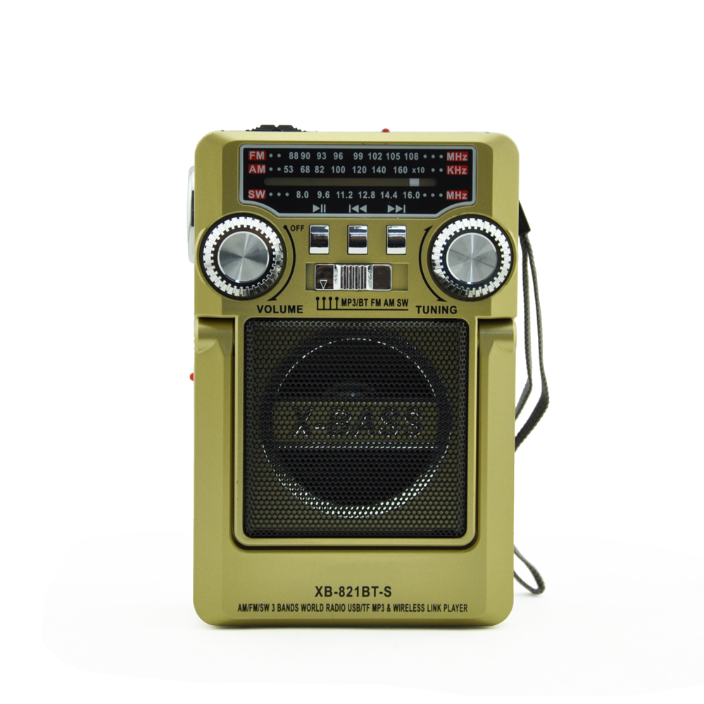 XB-821BT-Ssolar radio fm am sw radio portable radio