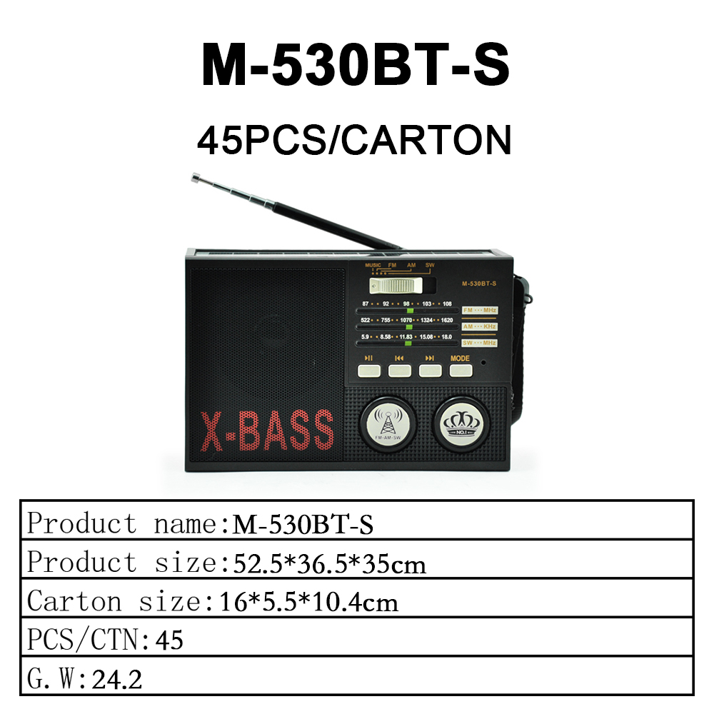 M-530-BT-S fm am sw radio retro radio