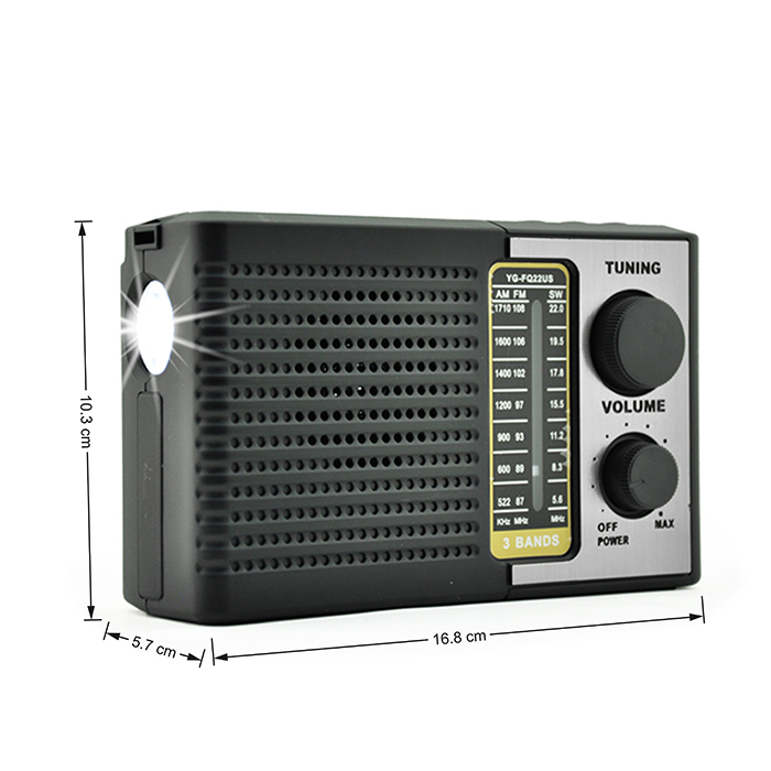 YG-FQ22US am fm sw radio solar panel radio
