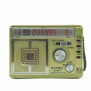 WAXIBA SOLAR PANEL RADIO AM/FM/SM 3 BAND WORLD RECEIVER XB-109BT-S