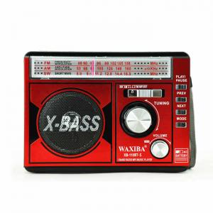 WAXIBA SOLAR PANEL RADIO WITH MP3 MUSIC PLAYER XB-110BT-S