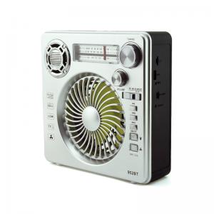Xb-952Bt Japan Indoor A Outdoor Solar Panel 2 Lamp Am Fm Sw Mobile Radio Dc Ac Rechargeable Fan With Solar Fan